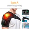Heated Shoulder Steamer Belt, Smart Vibration Shoulder Massager, Electric Massage Machine with Temp Control