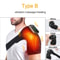 Heated Shoulder Steamer Belt, Smart Vibration Shoulder Massager, Electric Massage Machine with Temp Control