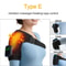 Heated Shoulder Steamer Belt, Smart Vibration Shoulder Massager, Electric Massage Machine with Temp Control