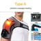 Heated Shoulder Steamer Belt, Smart Vibration Shoulder Massager, Electric Massage Machine with Temp Control