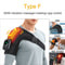 Heated Shoulder Steamer Belt, Smart Vibration Shoulder Massager, Electric Massage Machine with Temp Control