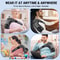 Electric Warm Massage Gear Belt, Heated Shoulder Steamer Massager, Smart Temperature Adjust Pad