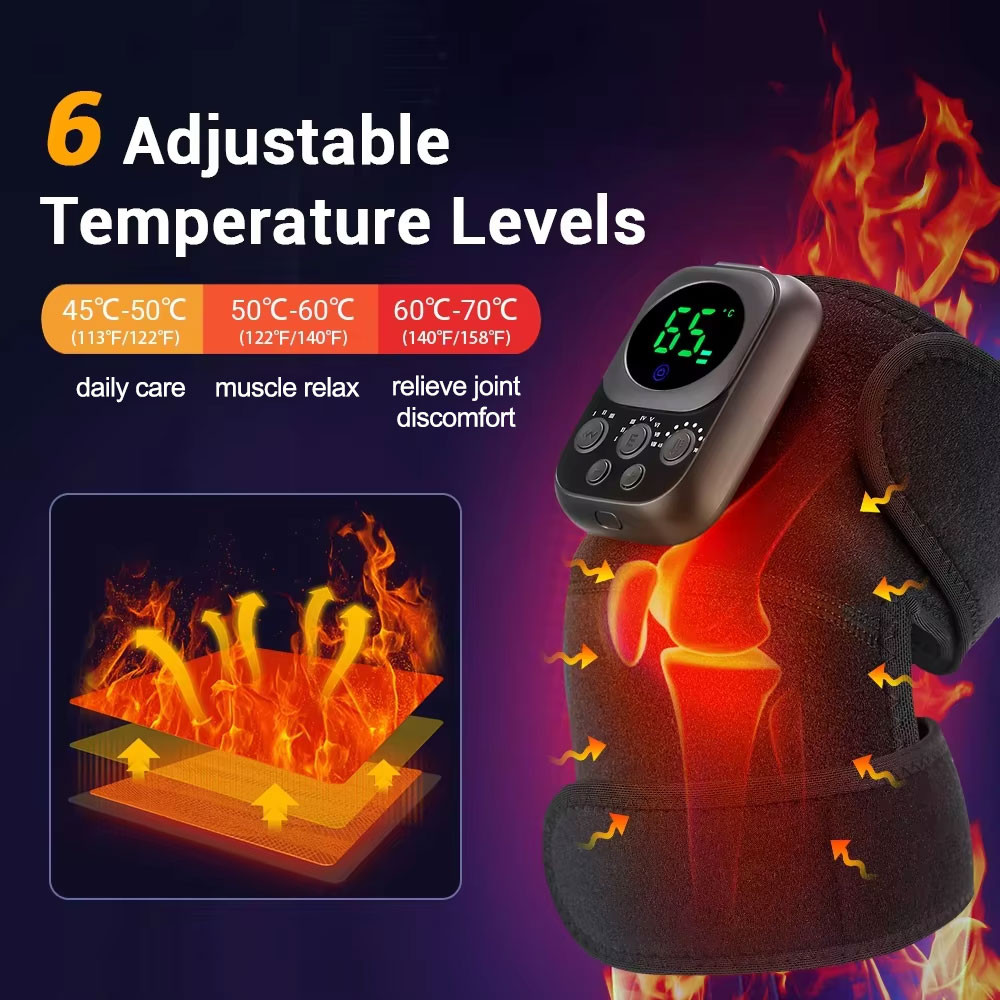 Electric App Control Massage Pads Heating Shoulder Massager Vibration Belt Shoulder Knee Massages B 3