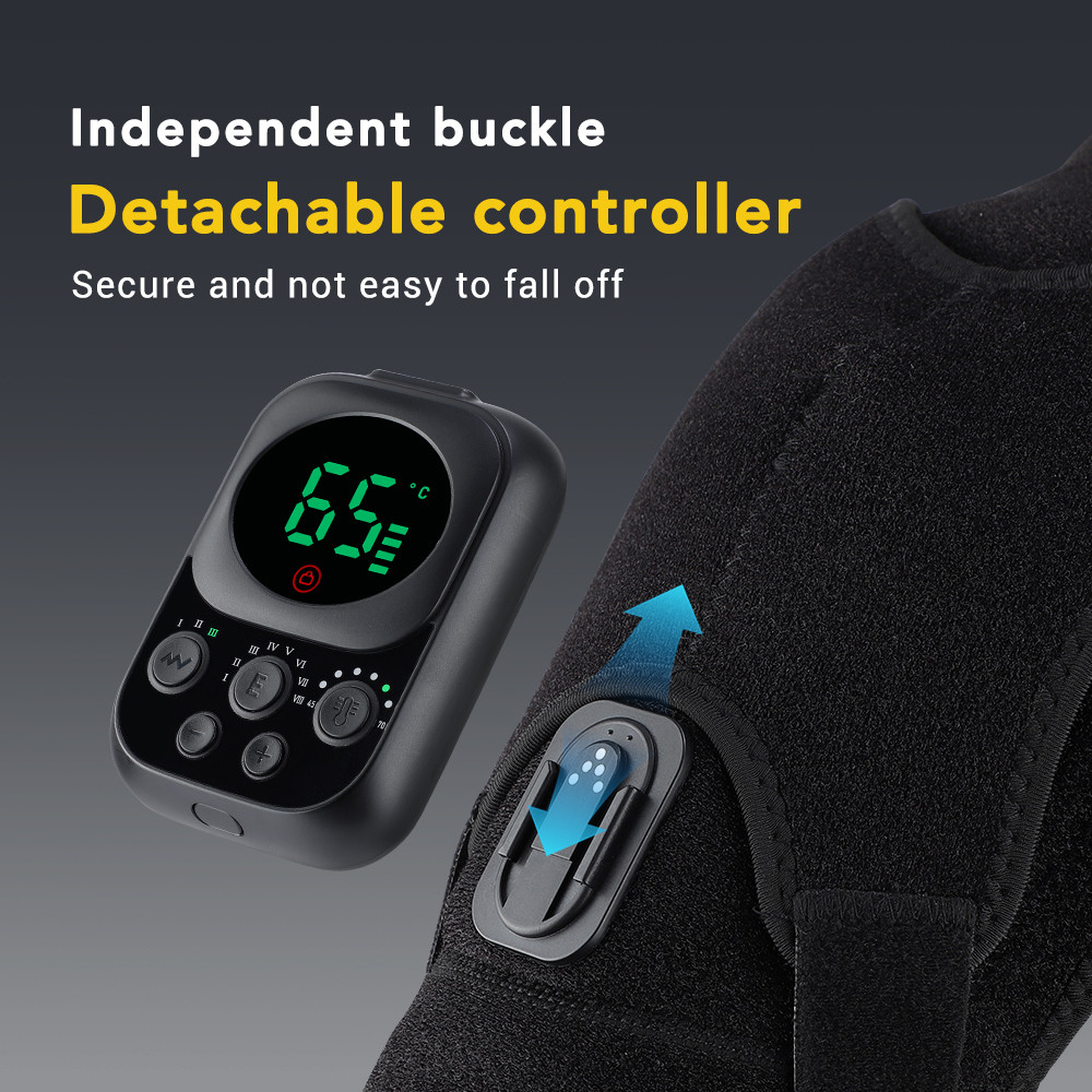 Electric App Control Massage Pads Heating Shoulder Massager Vibration Belt Shoulder Knee Massages B 5