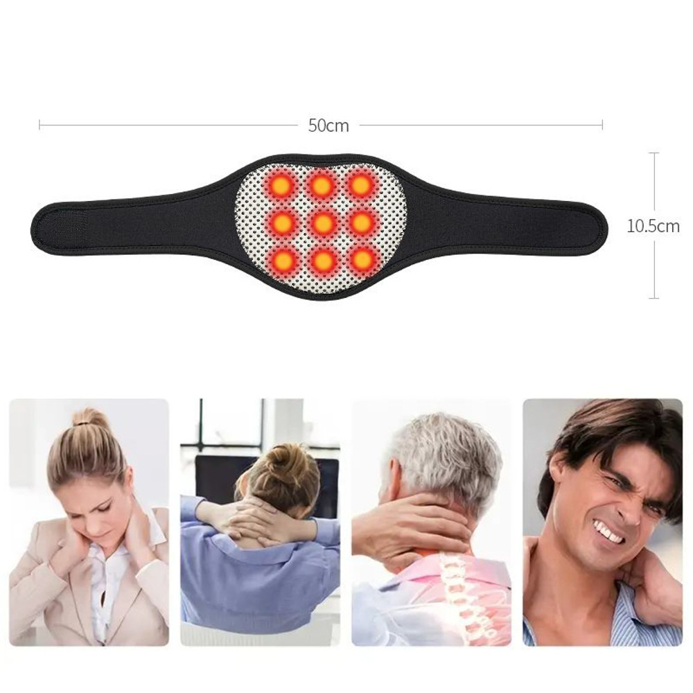 Magnetic Cervical Massage Neck Support Brace SelfHeating Warmth For Relaxation Reusable Without Ele 4