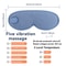 Heated Steam Eyemask USB With Remote Control Hot Compress Eye Mask 6Vibration Massage Dry Eyes Reli 7