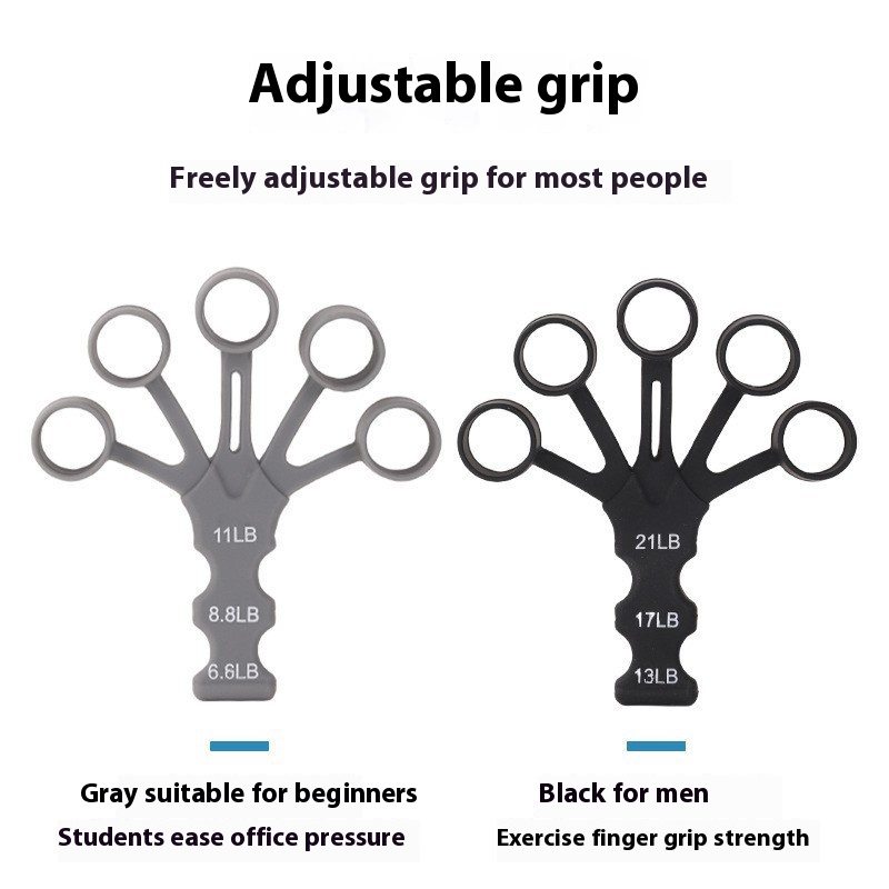 Shooting Corrector, Silicone 5-Finger Finger Trainer, Auxiliary Grip Strength Training Wrist Tension Device