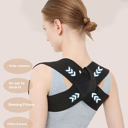 adjustable back posture corrector brace for men, upper back support, shoulder brace, back straightener