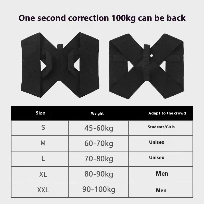 Adjustable Back Posture Corrector Brace For Men Upper Back Support Shoulder Brace Back Straightener 2