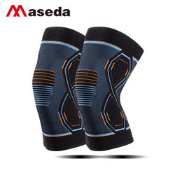 elastic compression, four sided knitted, sports knee pads, wholesale protection knee