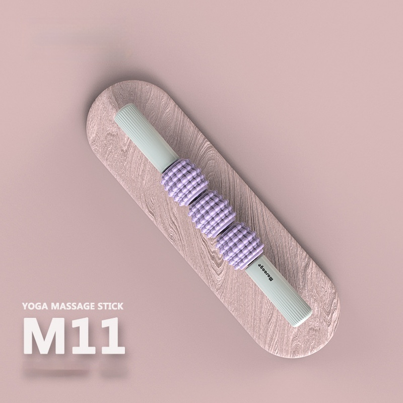 Yoga muscle relaxation, stretching roller, leg massage roller, fascia rod, muscle massage rod, mace leg magic