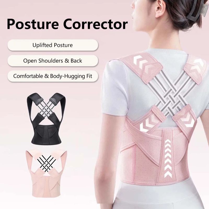 Spine Alignment Waist Trainer Unisex Adjustable Back Support Belt Posture Corrector For Abdominal W 0