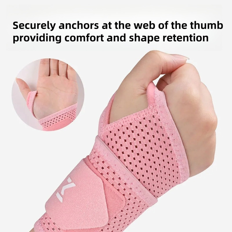 Arthritis & Carpal Tunnel Relief, Adjustable Compression Sleeve, Breathable Wrist Support Brace for Work Gym