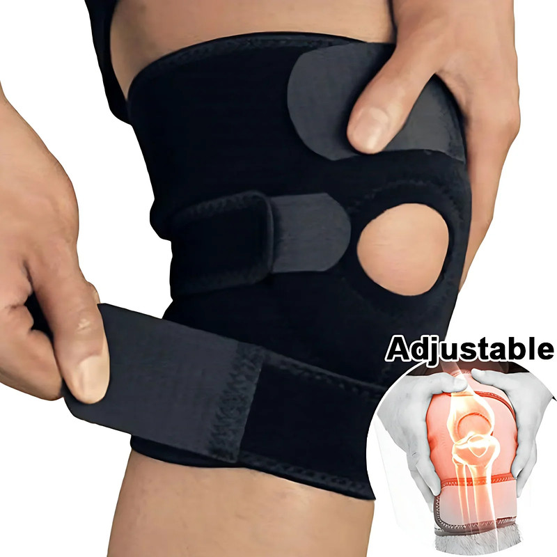 Sport Knee Brace Support, 1PC Orthopedic Knee Pad, Adjustable Patella Protector Guard, Joint Pain Relief, Meniscus