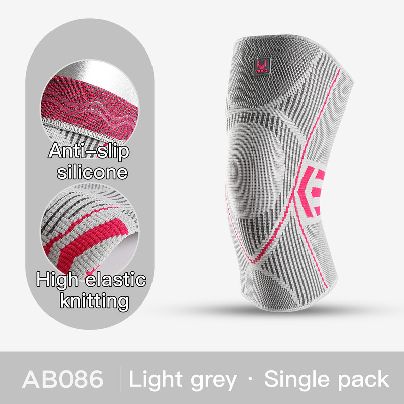 Anti Slip Silicone Knee Sleeve, Professional Knee Support Compression, Braces for Meniscus Tear Knee Pain