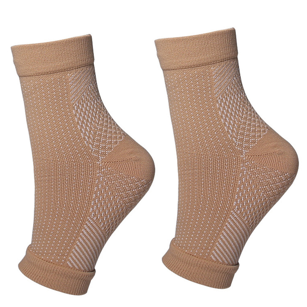 Compression Socks for Ankle Support, 1Pair Plantar Fasciitis Socks Sleeves, Injury Recovery Eases Swelling Women Men