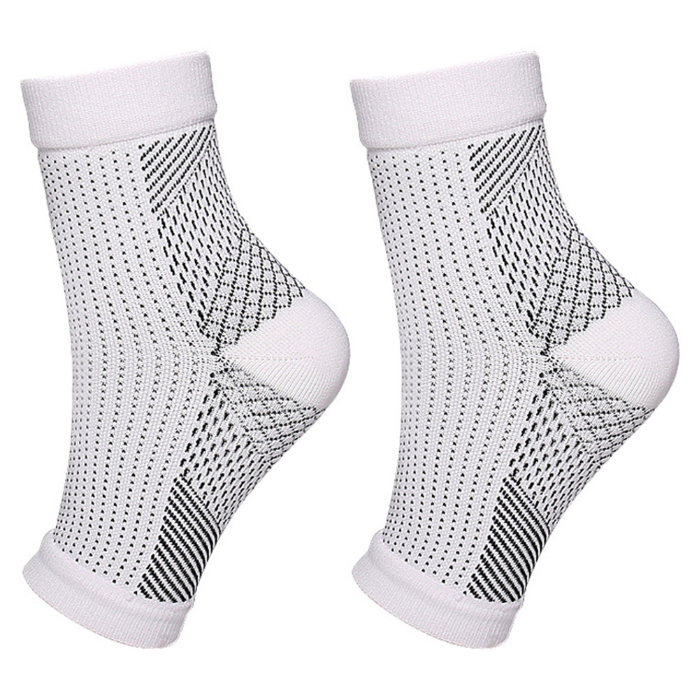 Compression Socks for Ankle Support, 1Pair Plantar Fasciitis Socks Sleeves, Injury Recovery Eases Swelling Women Men