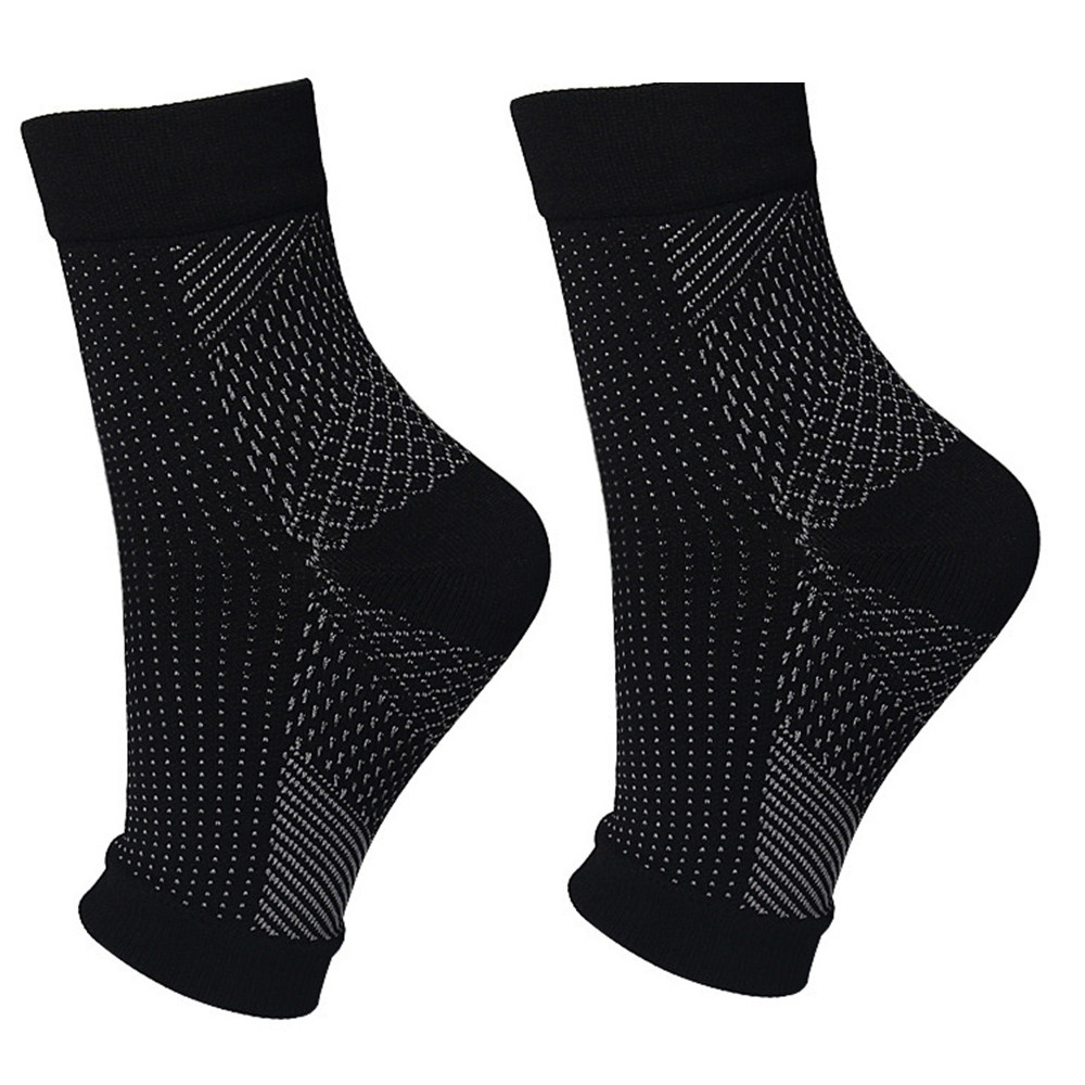 Compression Socks for Ankle Support, 1Pair Plantar Fasciitis Socks Sleeves, Injury Recovery Eases Swelling Women Men
