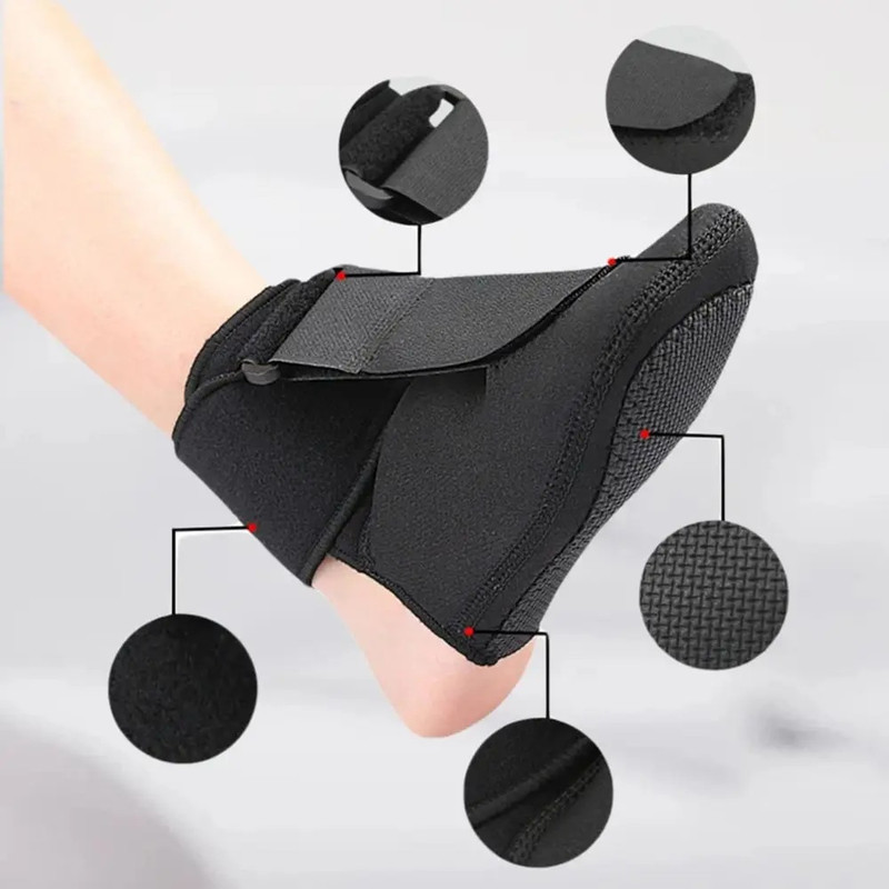 Plantar Fasciitis Splint Sock Compression Brace, Adjustable Stretch Strap, Comfortable Breathable Drop Foot Orthotic