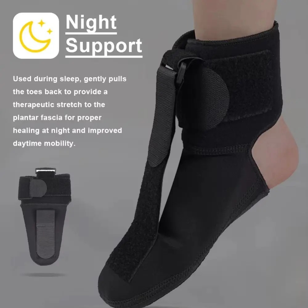 Plantar Fasciitis Splint Sock Compression Brace, Adjustable Stretch Strap, Comfortable Breathable Drop Foot Orthotic