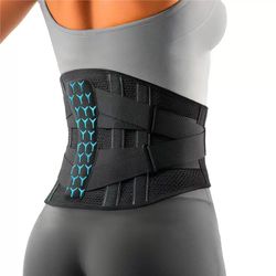 lumbar support belt, back brace for lower back pain, comfortable 3d pad, ergonomic 7 stays support, easy to wear