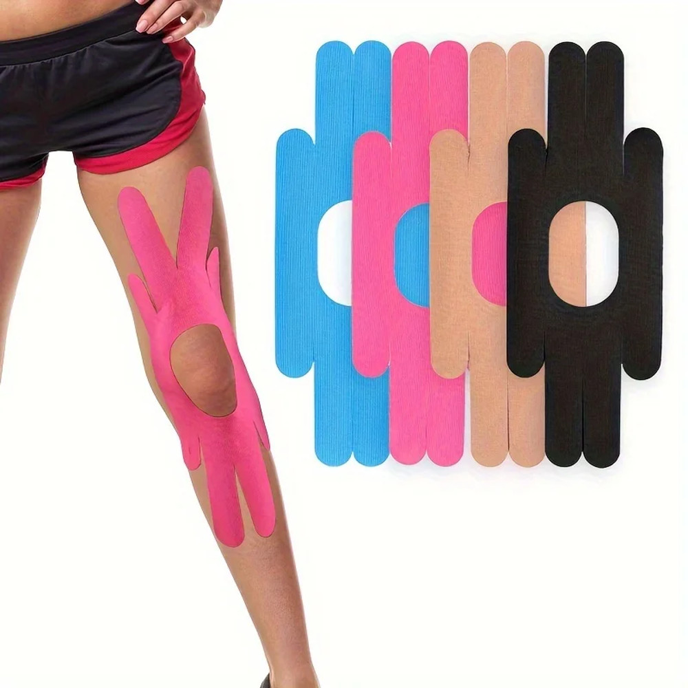 2pcs Kinesiology Tape, Sports Muscle Tape for Athletes, Self-Adhesive Elastic Knee and Achilles Tendon Support