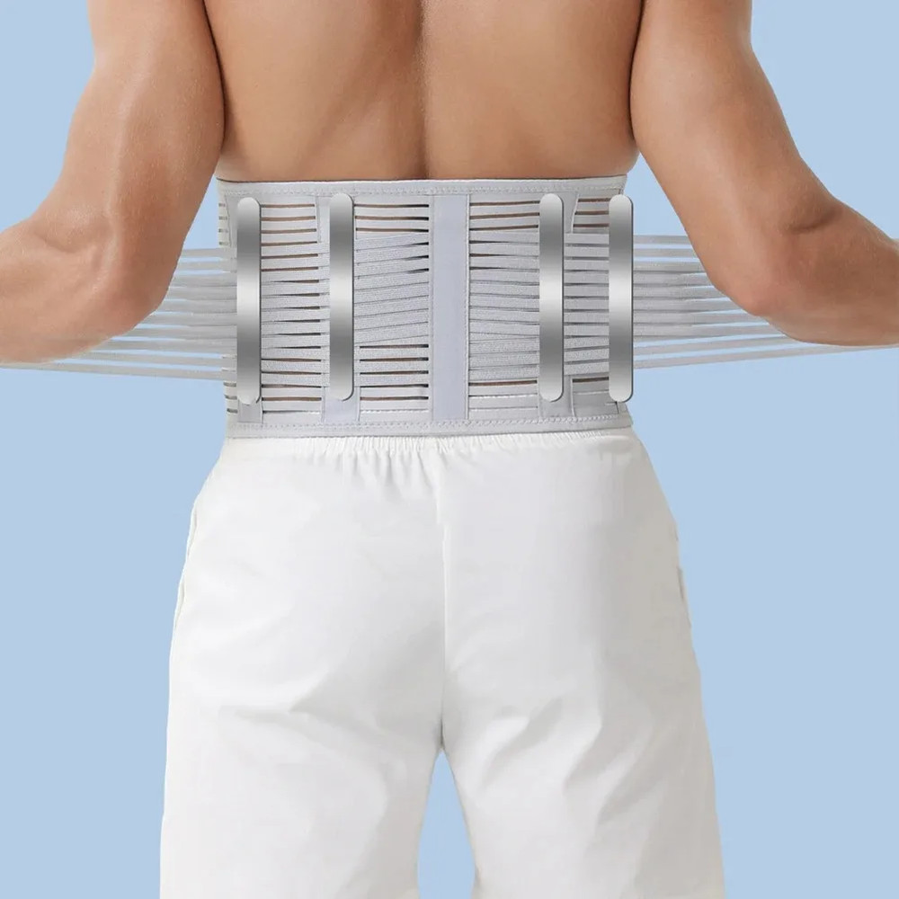 Ergonomic Back Support Belt, Spine Support Corset, Adjustable Breathable Waist Brace, Lumbar Support Belt