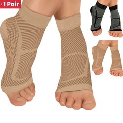 plantar fasciitis compression foot sleeve, 1pair achy heel & ankle support, swelling relief socks