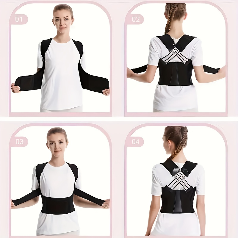 Women Men Prevent Slouching, Adjustable Back Posture Corrector Belt, Relieve Pain Posture Support