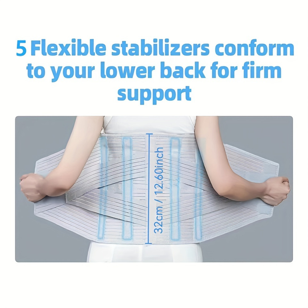 Breathable Adjustable Lumbar Support Belt, Elasticity, Spinal Protection, Fitness Enhancement, Post-Surgery Recovery