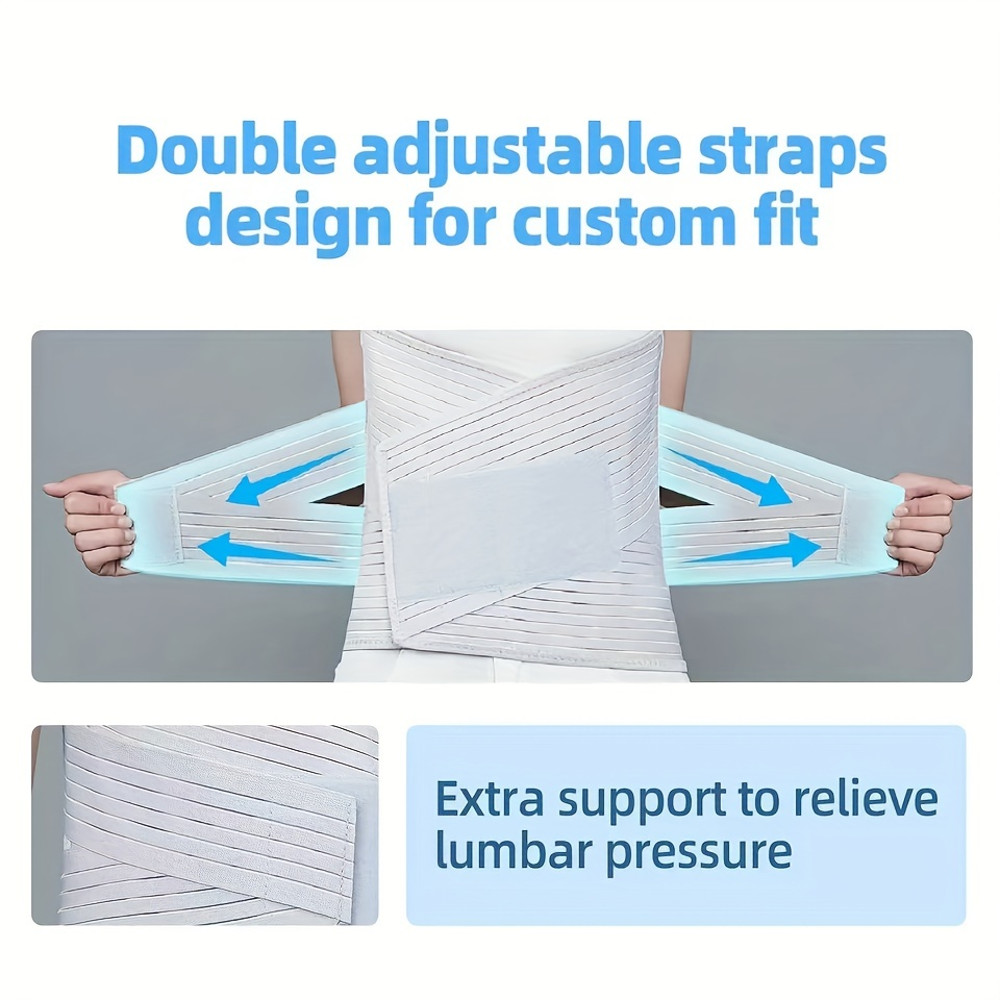 Breathable Adjustable Lumbar Support Belt, Elasticity, Spinal Protection, Fitness Enhancement, Post-Surgery Recovery