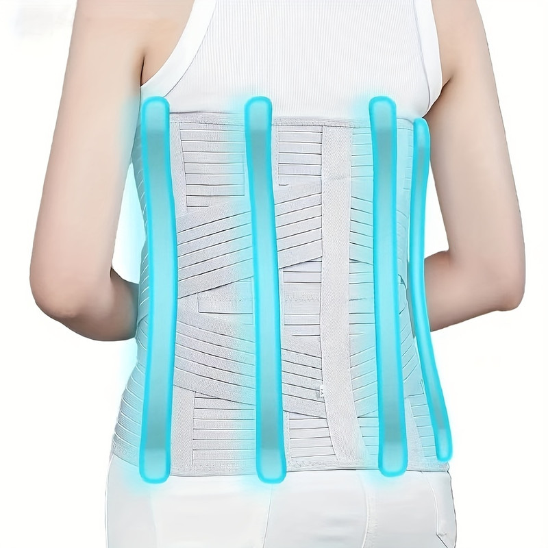 Breathable Adjustable Lumbar Support Belt, Elasticity, Spinal Protection, Fitness Enhancement, Post-Surgery Recovery