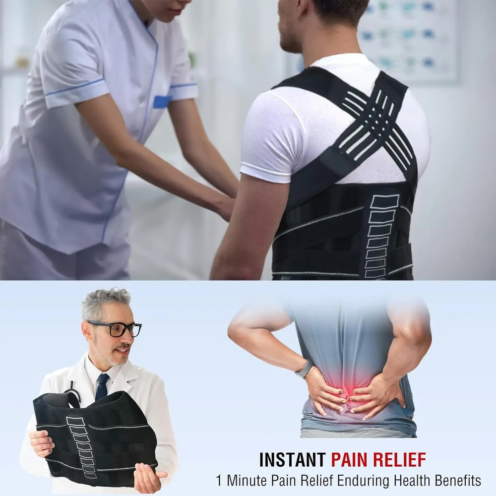 Posture Corrector Back Brace For Men Women Spine Vertical Alignment Back Straighter Lower Back Pain 2