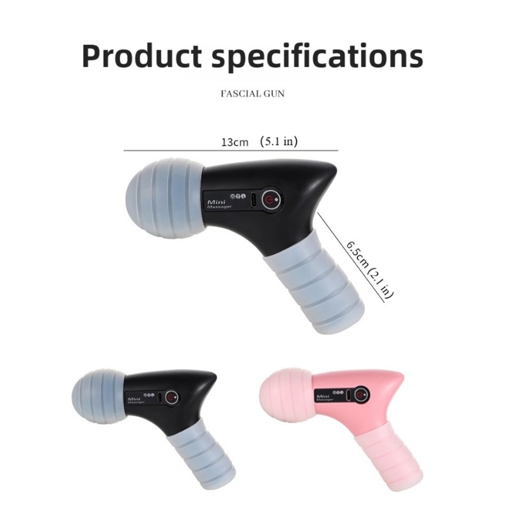 12mm Deep Tissue Cordless Mini Massage Gun Quiet MultiSpeed 25kg Muscle Relief For Neck Shoulder 1