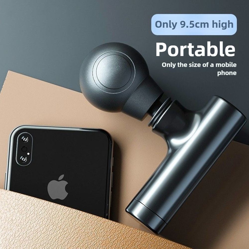 12mm Deep Tissue Cordless Mini Massage Gun Quiet MultiSpeed 25kg Muscle Relief For Neck Shoulder 5