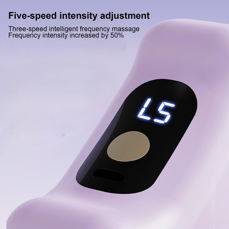 Type C Rechargeable Full Body Fascia Ring, 5-Speed Impact Silicone Ring, Ergonomic Fascia Massager with Adjustable Belt