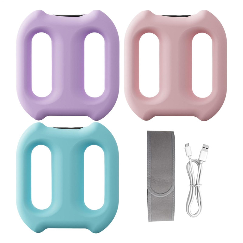 Type C Rechargeable Full Body Fascia Ring, 5-Speed Impact Silicone Ring, Ergonomic Fascia Massager with Adjustable Belt