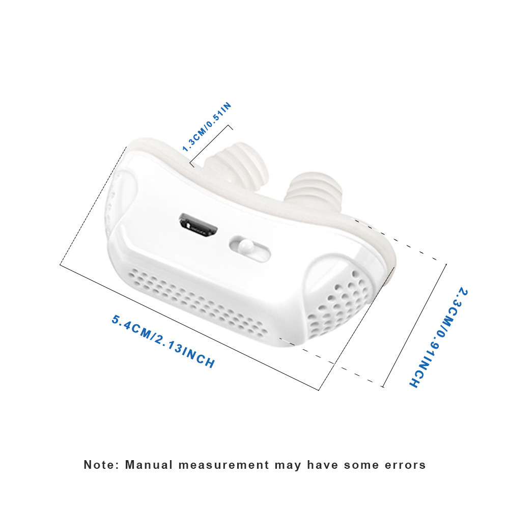 Anti Snoring Devices Upgraded, Electric Wind Speed Snore Reducing Stopper Blue Solution