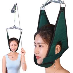 neck stretcher hanging cervical traction device, chiropractic tools neck harness, neck stretching belt pain relief