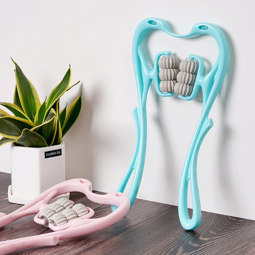 Manual Neck Clamp Cervical Neck Massager, Multifunctional Kneading Roller, 6-Ball Shoulder And Neck Relaxation Massager