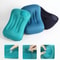 Camping Pillow, Ultra Soft Car Pillow, Portable Comfortable Inflatable Pillow for Neck Lumbar Support