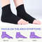 Cushioned Arch Support Sleeve 1Pair, Soft Elastic Gel Pad Fabric Arch Sock for Flat Foot Pain Relief Plantar Fasciitis