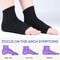 Cushioned Arch Support Sleeve 1Pair, Soft Elastic Gel Pad Fabric Arch Sock for Flat Foot Pain Relief Plantar Fasciitis