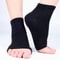 Cushioned Arch Support Sleeve 1Pair, Soft Elastic Gel Pad Fabric Arch Sock for Flat Foot Pain Relief Plantar Fasciitis