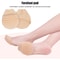Breathable Toe Topper Liner Socks Pair, Invisible Toe Cover with Padding, Non-Skid Bottom High Heels Cushions