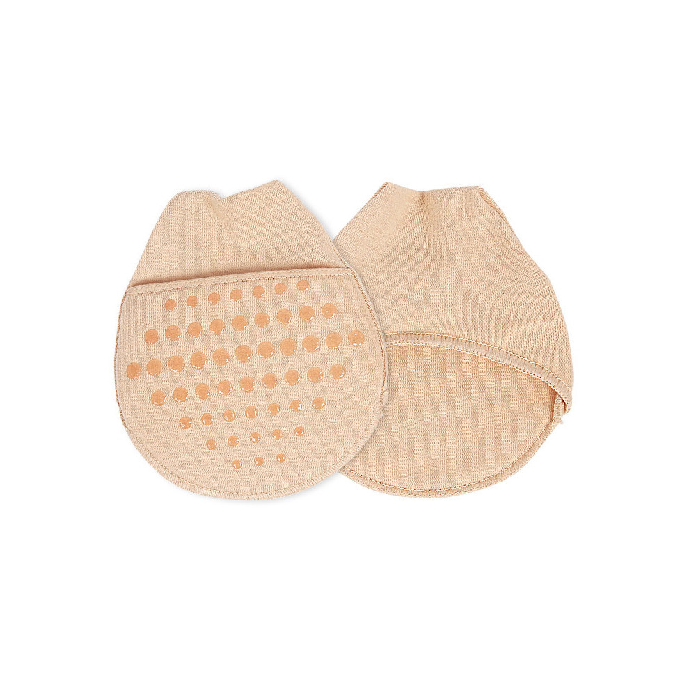 Breathable Toe Topper Liner Socks Pair, Invisible Toe Cover with Padding, Non-Skid Bottom High Heels Cushions