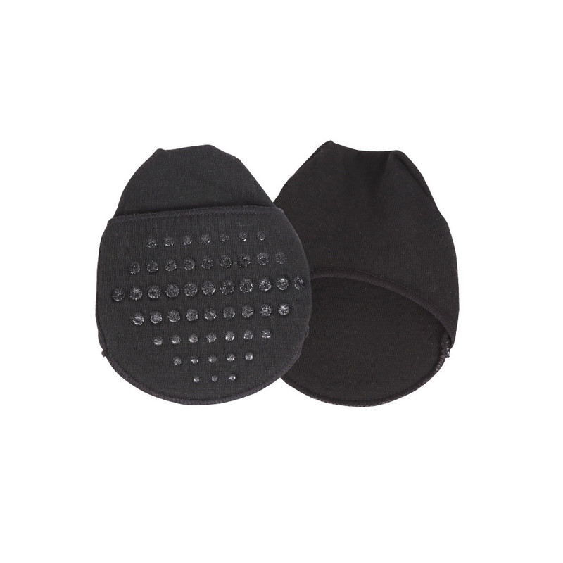 Breathable Toe Topper Liner Socks Pair, Invisible Toe Cover with Padding, Non-Skid Bottom High Heels Cushions