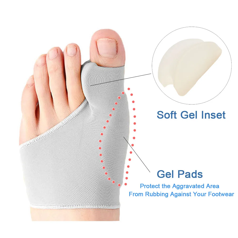 Hallux Valgus Bunion Corrector Toe Separator Sock, Feet Bone Thumb Adjuster Correction