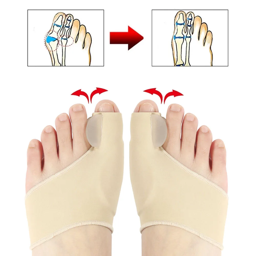 Hallux Valgus Bunion Corrector Toe Separator Sock, Feet Bone Thumb Adjuster Correction