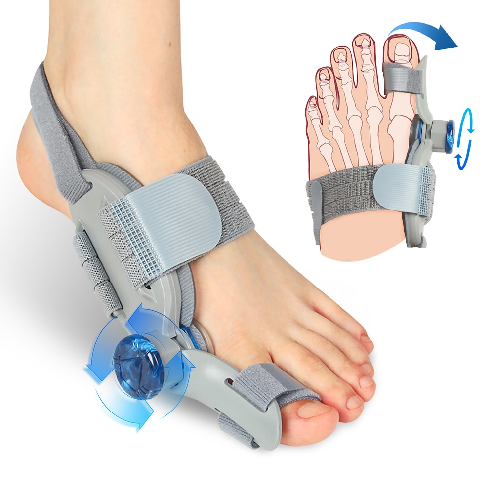 Hallux Valgus Braces Unisex Foot Corrector Adjustable Pedicure Toe Separator Straightener 0